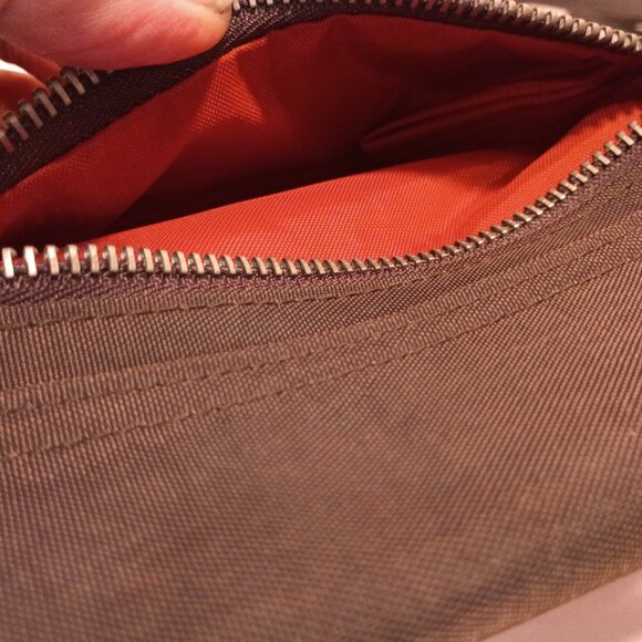 BAGGALLINI Gray Nylon Convertible Clutch/Crossbody Bag Small Twist Lock - Picture 8 of 12